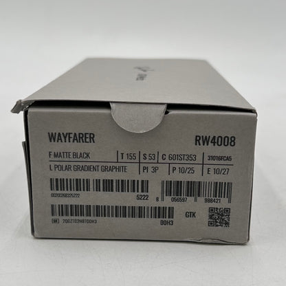 Ray-Ban Meta Wayfarer Gen 1 Matte Black Polarized RW4008 601ST3 AI Smart Glasses