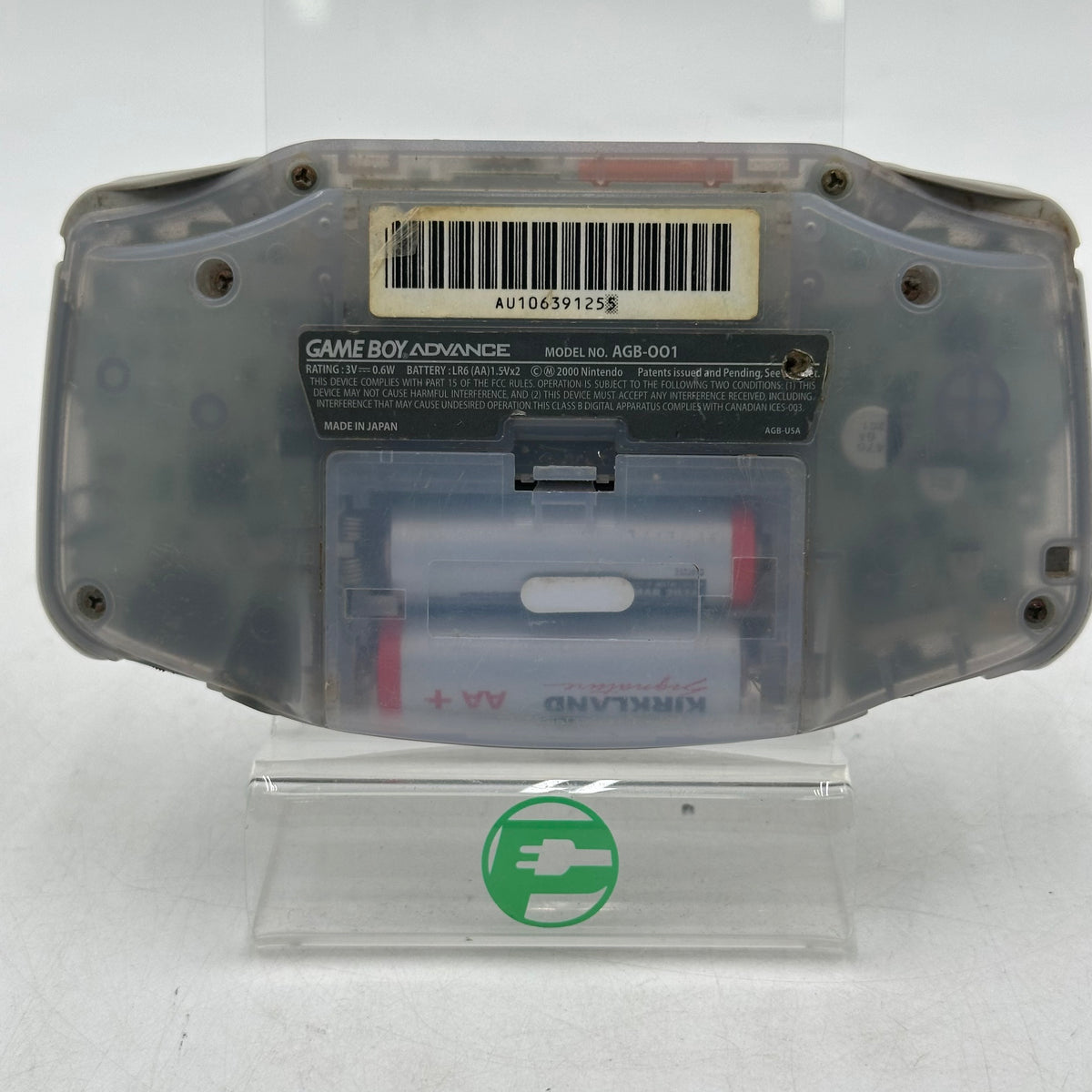 Nintendo Game Boy Advance Handheld Game Console AGB-001 Clear
