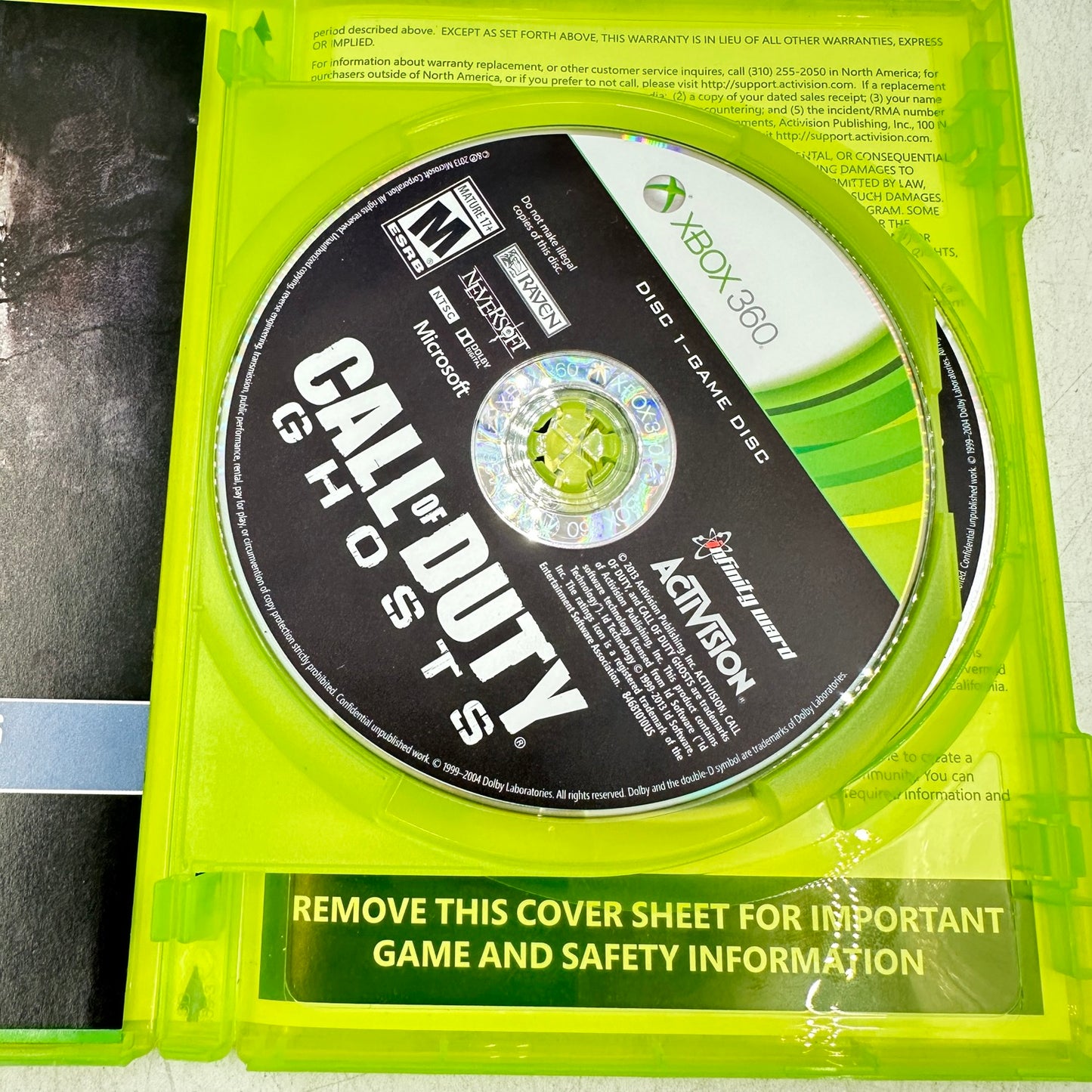 Lot of 2 Microsoft Xbox 360 Games [COD Ghosts & AC Brotherhood]