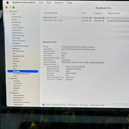 2020 Apple MacBook Pro 13.3" M1 8C GPU 3.2GHz 8GB RAM 512GB SSD MYD92LL/A READ