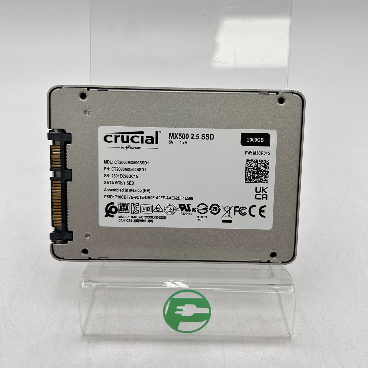 Crucial 2.5" MX500 2TB SATA III 6Gbps SSD CT2000MX500SSD1