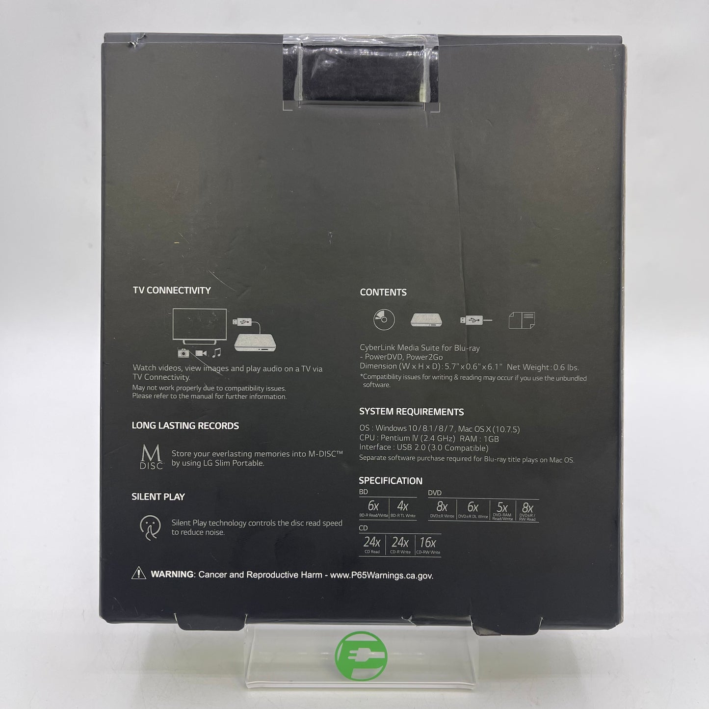 New LG Ultra Slim Portable Blu-ray/DVD Writer BP50NB40