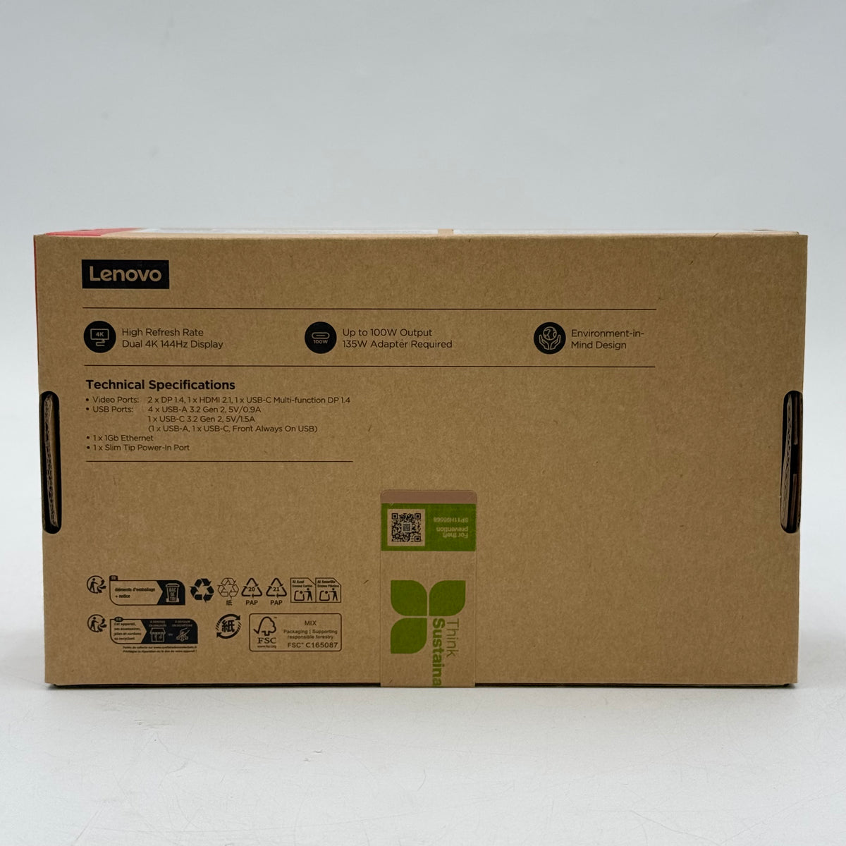 New Lenovo ThinkPad USB4 Dock 5000 USB4 Portable Docking Station Black