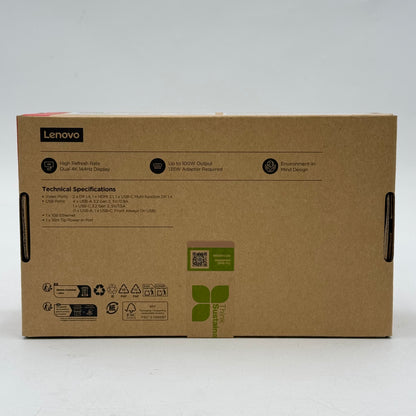 New Lenovo ThinkPad USB4 Dock 5000 USB4 Portable Docking Station Black