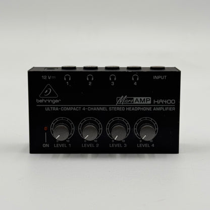 Behringer Micro Amp Ultra Compact 4-Channel Stereo Headphone Amplifier HA400