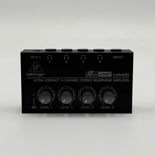 Behringer Micro Amp Ultra Compact 4-Channel Stereo Headphone Amplifier HA400