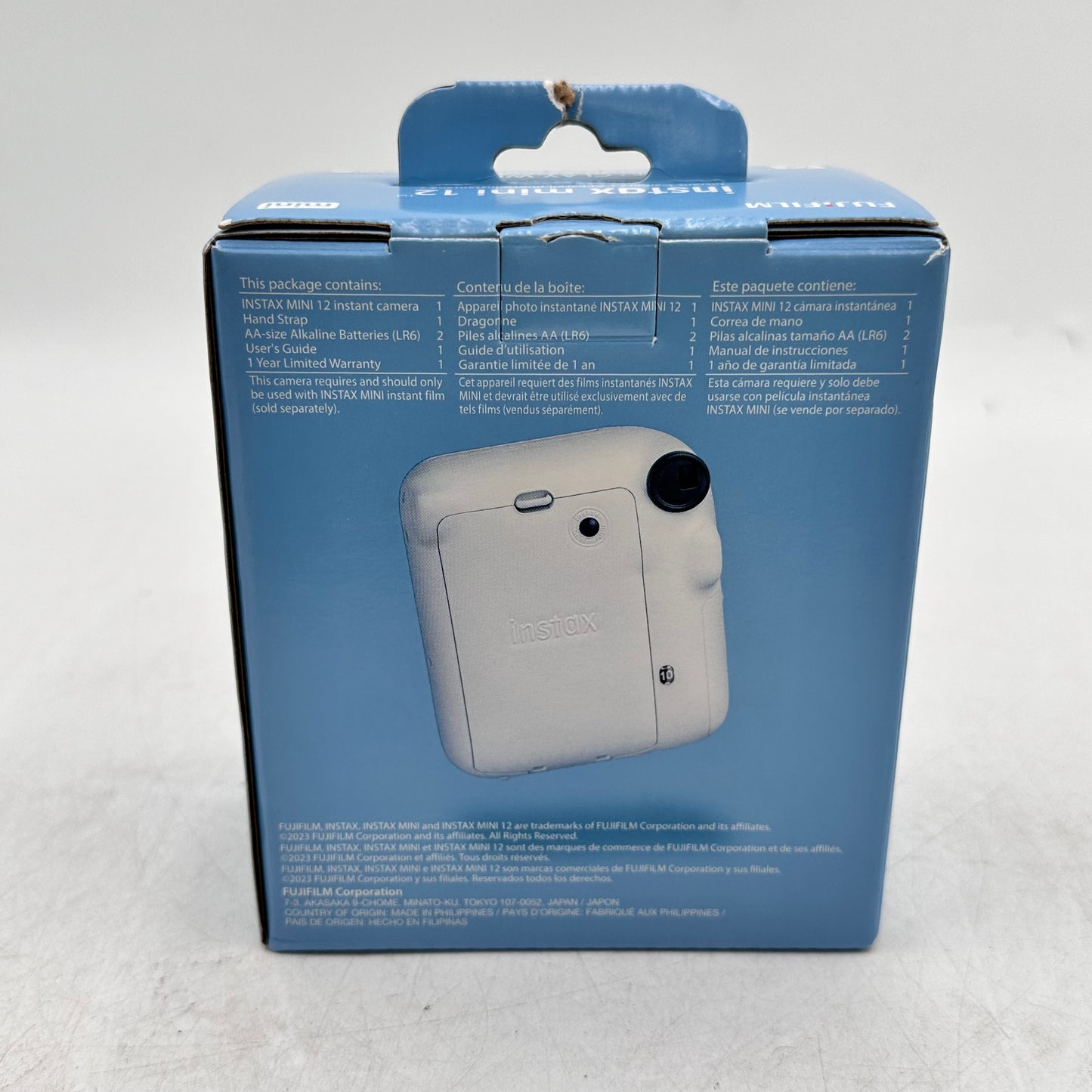 New Fujifilm Instax Mini 12 Instant Camera Clay White