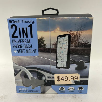 New Tech Theory 2 in 1 Universal Phone Dash + Vent Mount TT-DVMG-01