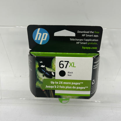 New HP 67XL 3YM57AN Black Noir Ink Cartridge