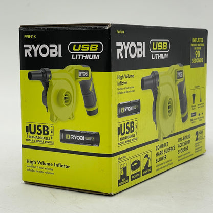 New Ryobi FVIF61K 4V High Volume Inflator
