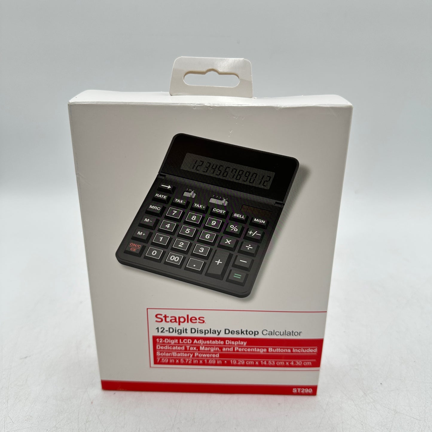 New Staples 12-Digit Desktop Calculator ST290