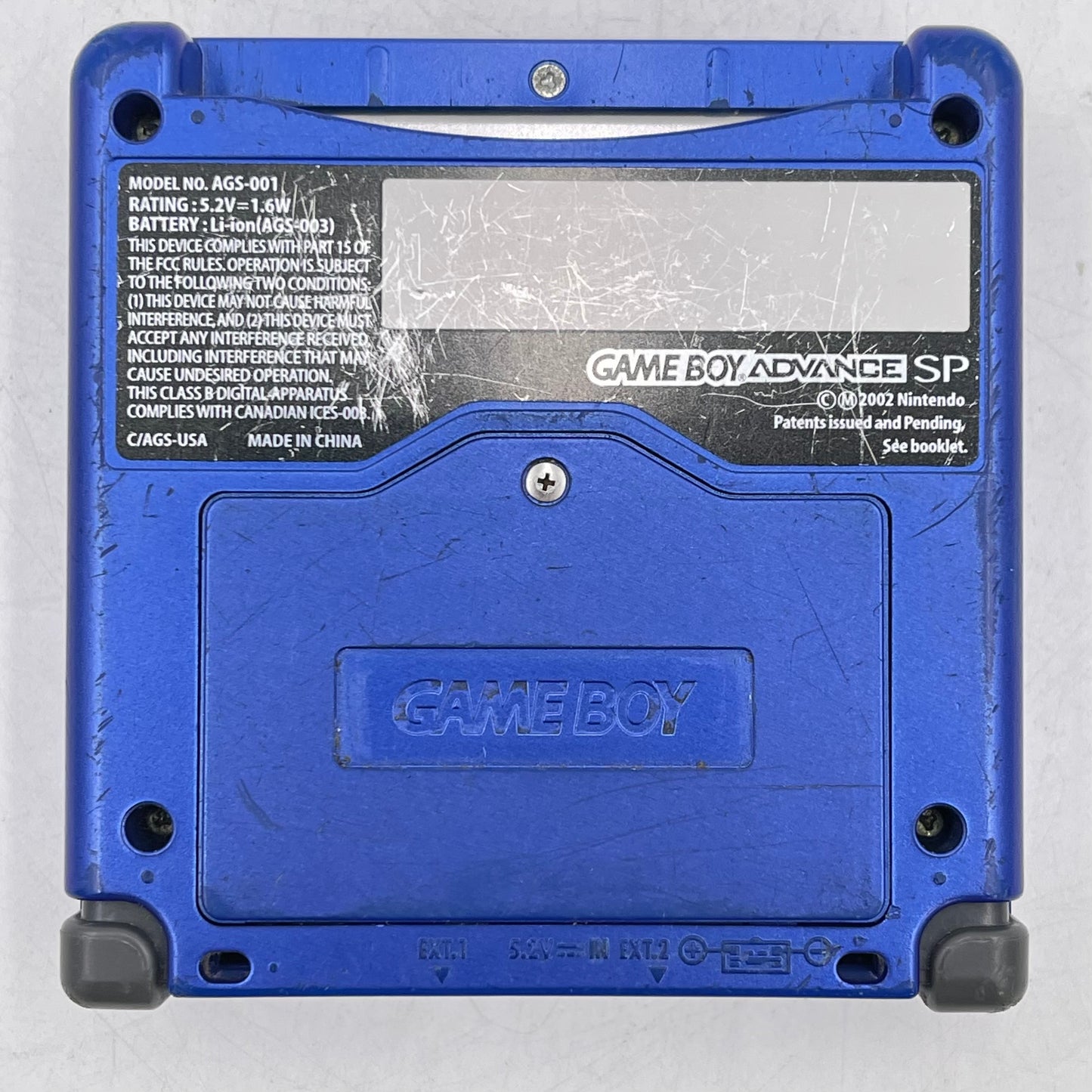 Nintendo Game Boy Advance SP Handheld Game Console Only AGS-001 Cobalt Blue