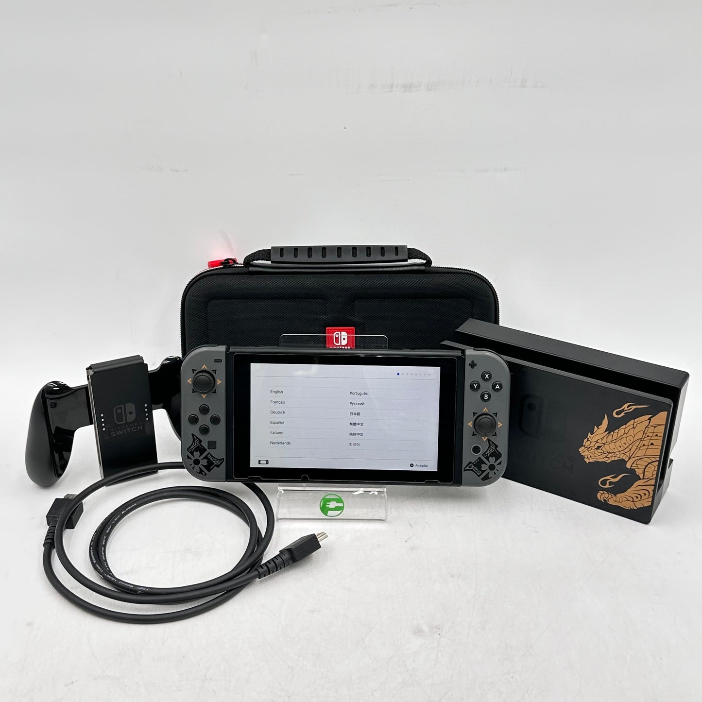 Nintendo Switch v2 Video Game Console HAC-001(-01) Monster Hunter Rise Edition