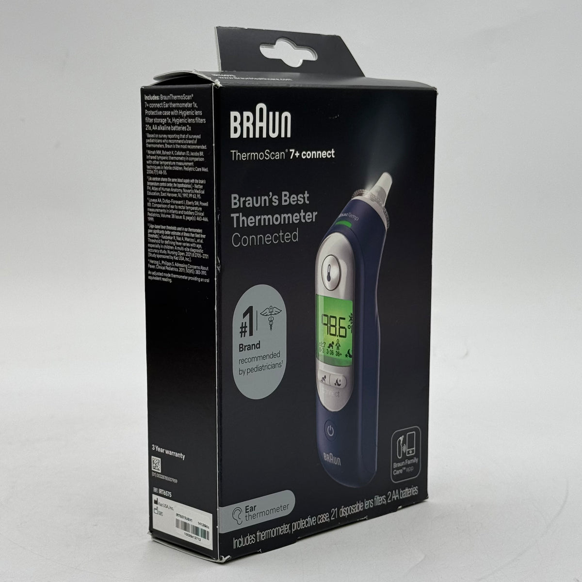 New Braun ThermoScan 7+ Connect Ear Thermometer IRT6575USV1