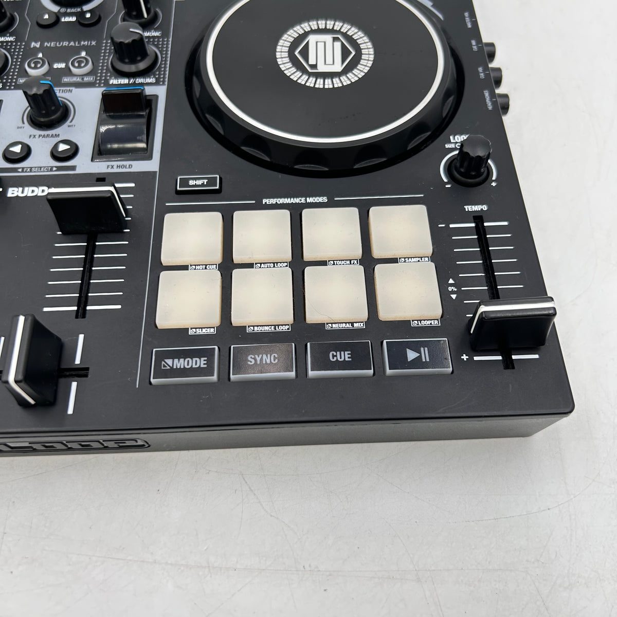 Reloop Buddy 2-Channel DJ Controller for iOS/ iPad OS/Android /Mac PC Black 