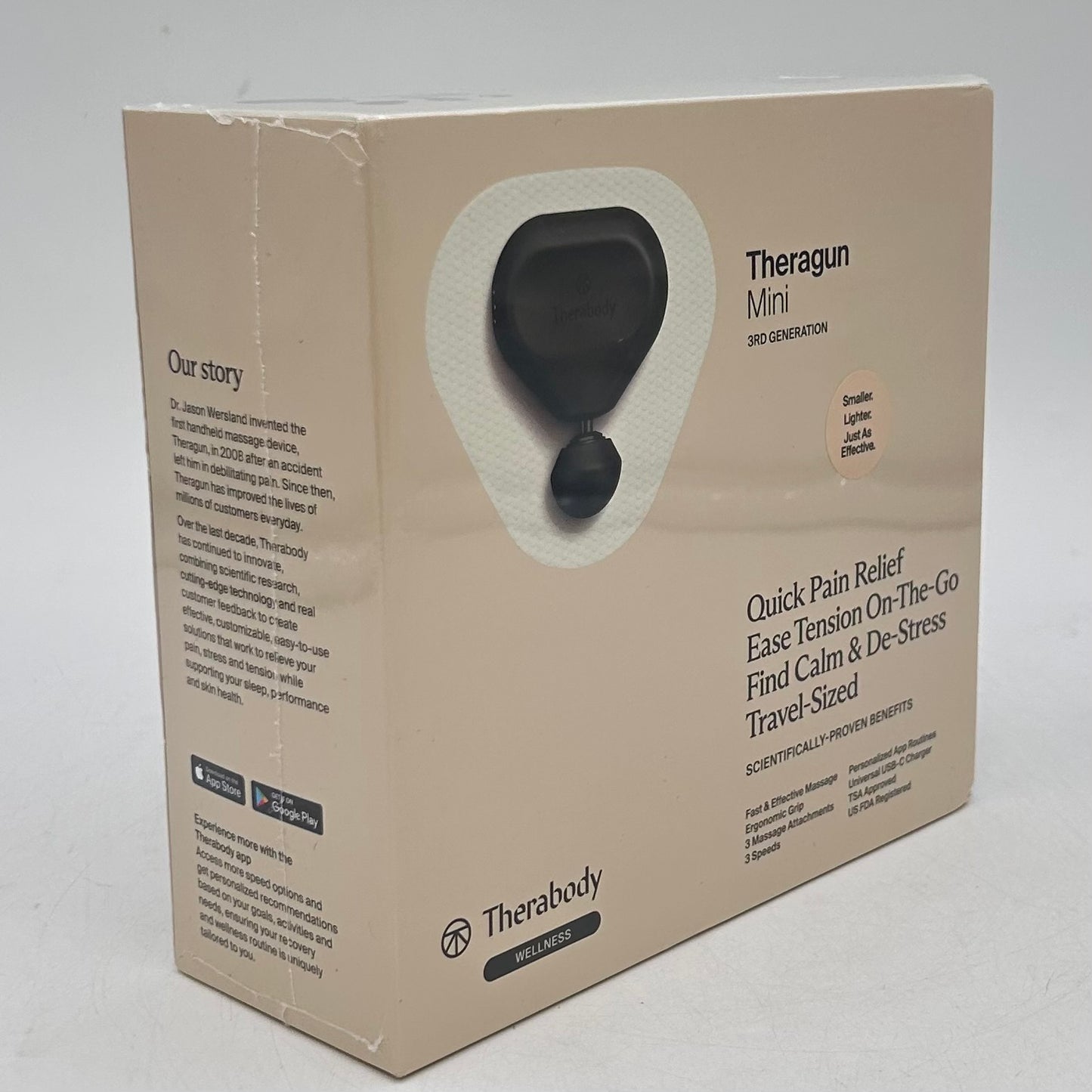New Therabody Theragun Mini (3rd Gen) Portable Massage Gun G2604