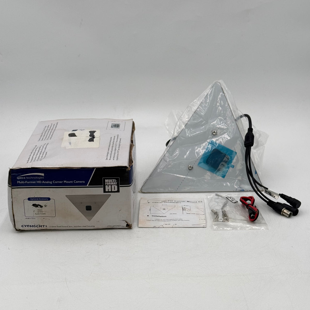 New Speco Technologies Multi-Format HD Analog Corner Mount Camera CVC605CMT1