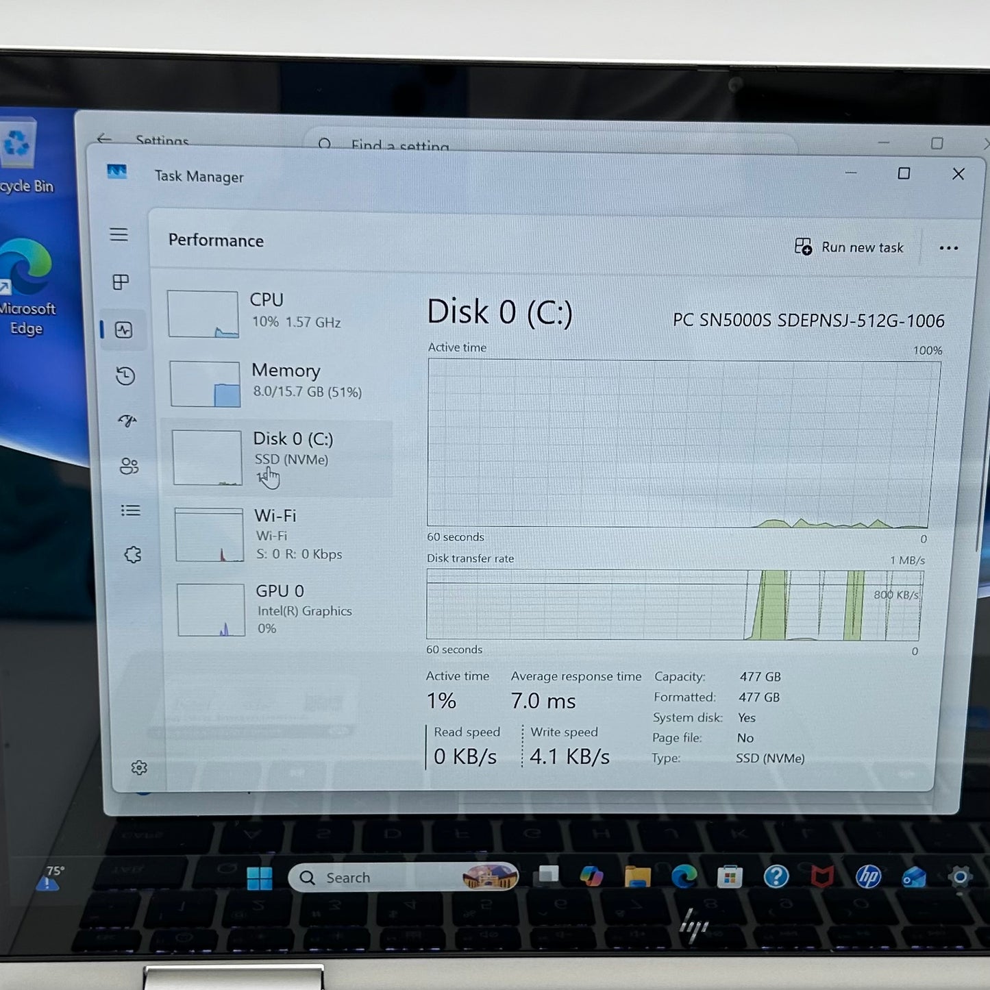 HP Envy x360 14-ES1023DX 14" Core 7 150U 1.8GHz 16GB RAM 512GB SSD