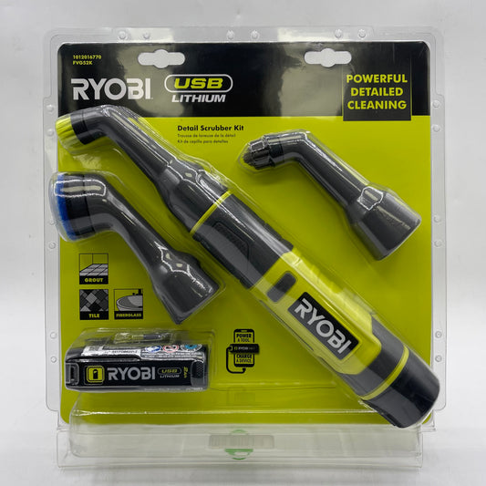 New Ryobi FVG52K Detail Scrubber Kit