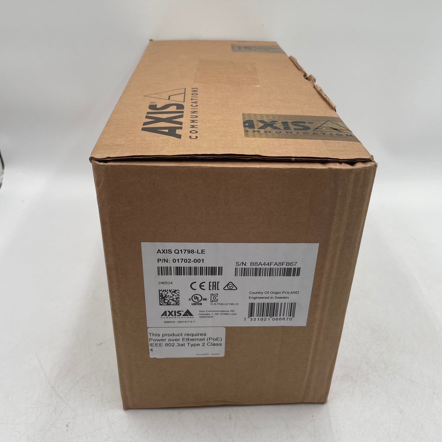 New AXIS Q1798-LE Network Camera 01702-001