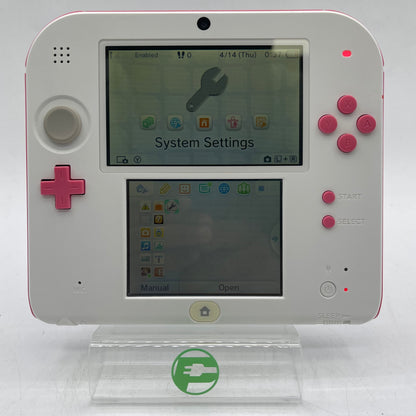 Nintendo 2DS Handheld Game Console Only FTR-001 Pink/White