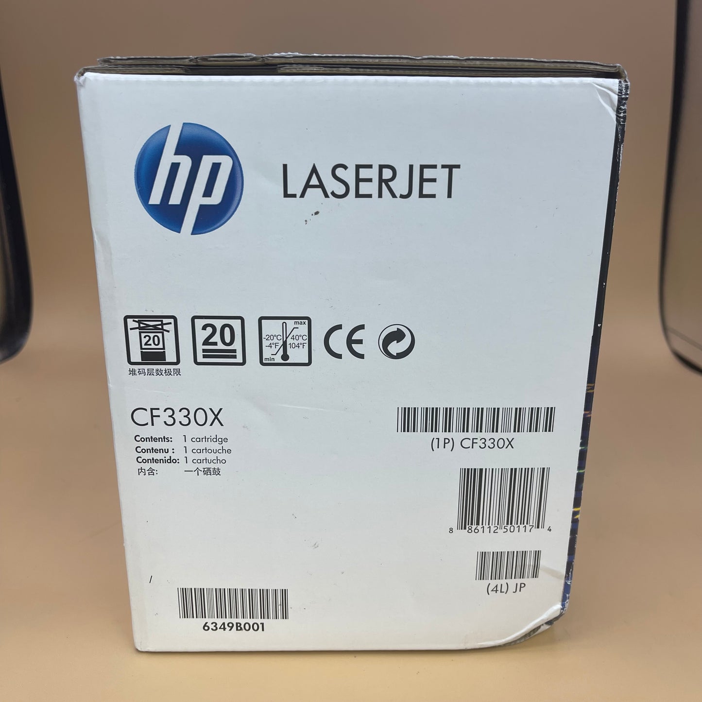 New HP 654X CF330X Black Ink Cartridge