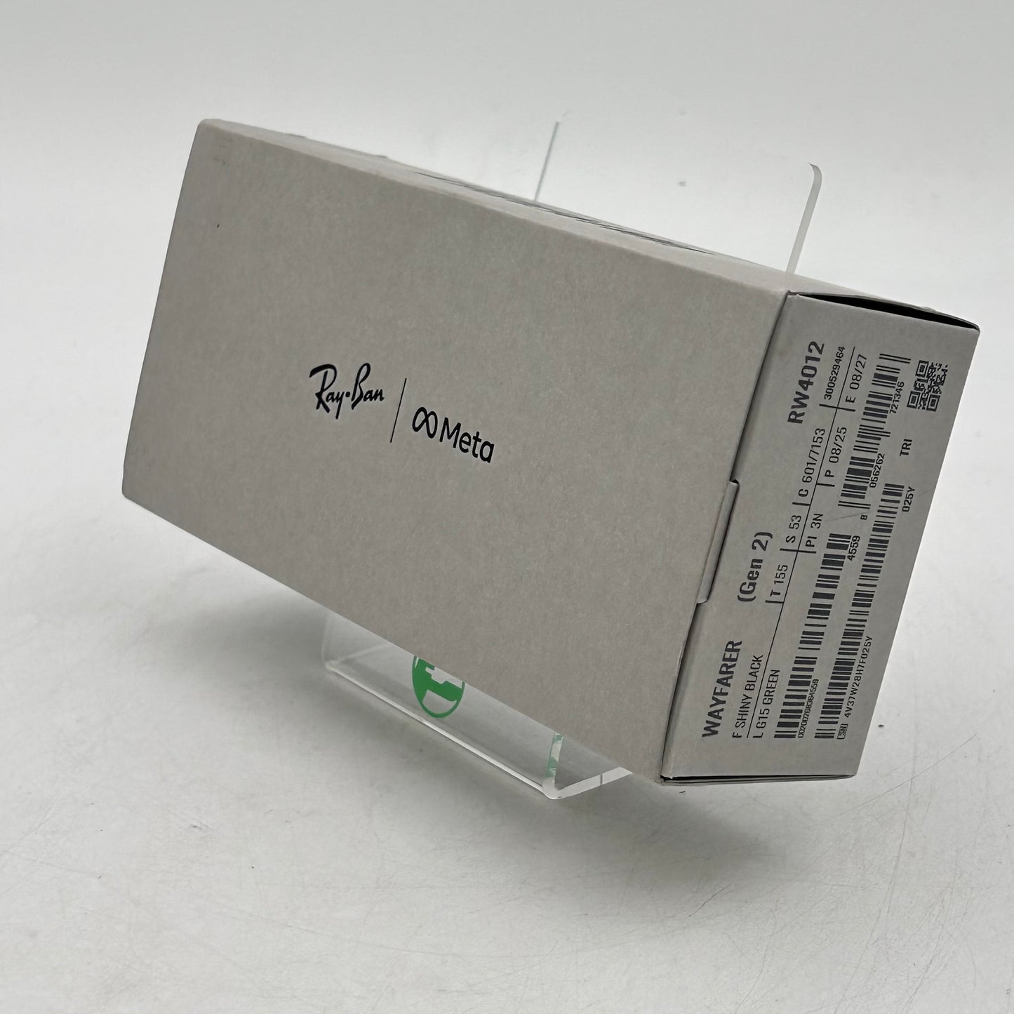 New Ray-Ban Meta Wayfarer Gen 2 Shiny Black Transitions RW4012 601 Smart Glasses