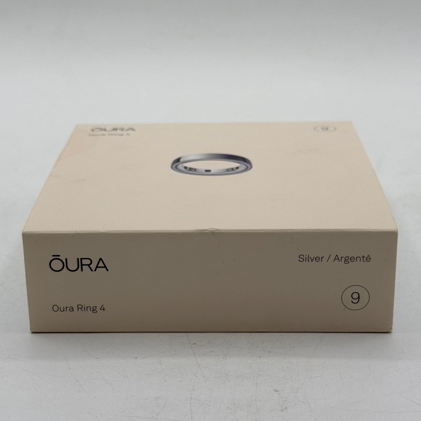 New Oura Ring 4 Size 9 Silver Titanium Smart Ring JZ90-54217-09