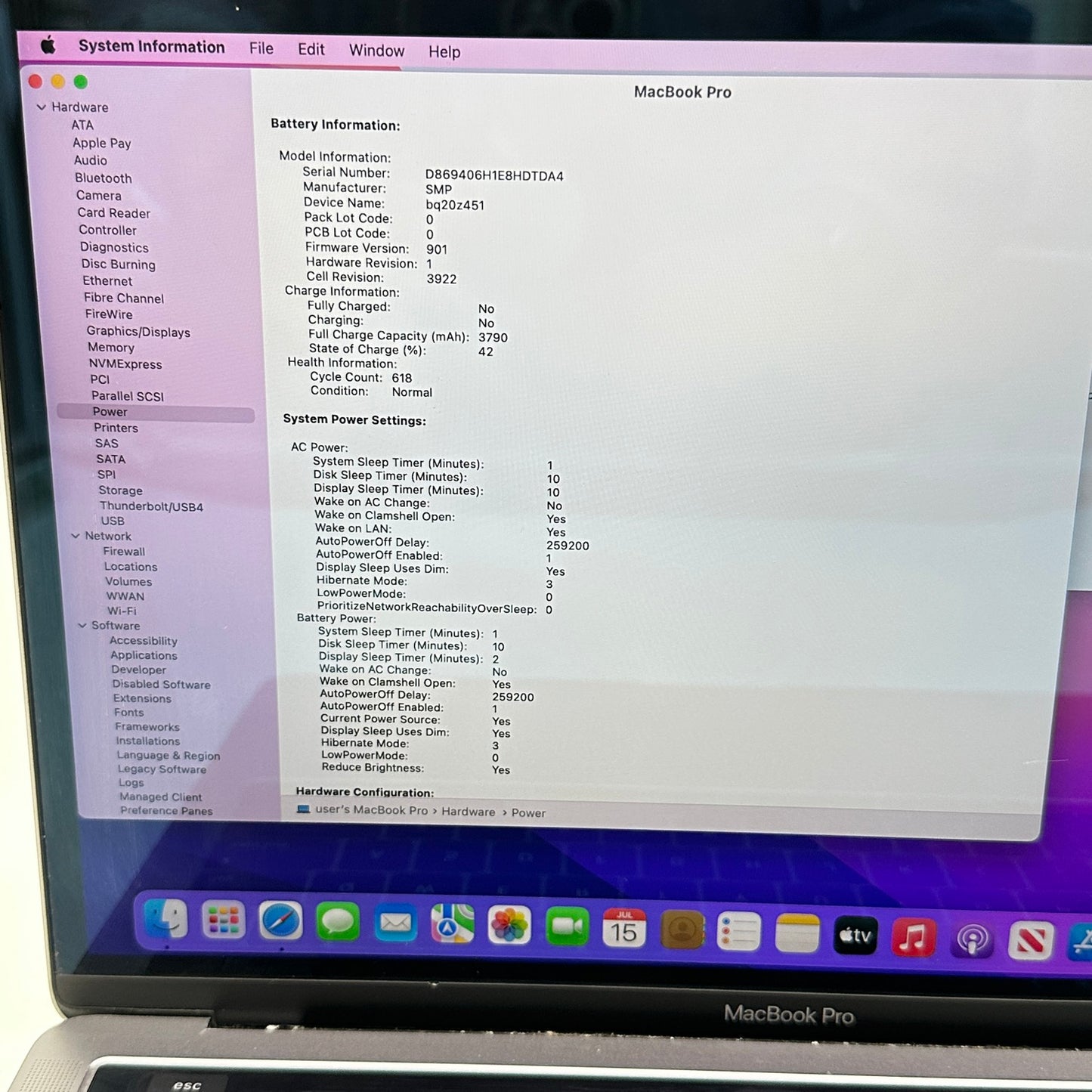 2017 Apple MacBook Pro 13.3" i5 3.1GHz 8GB RAM 512GB SSD Space Gray A1706 READ