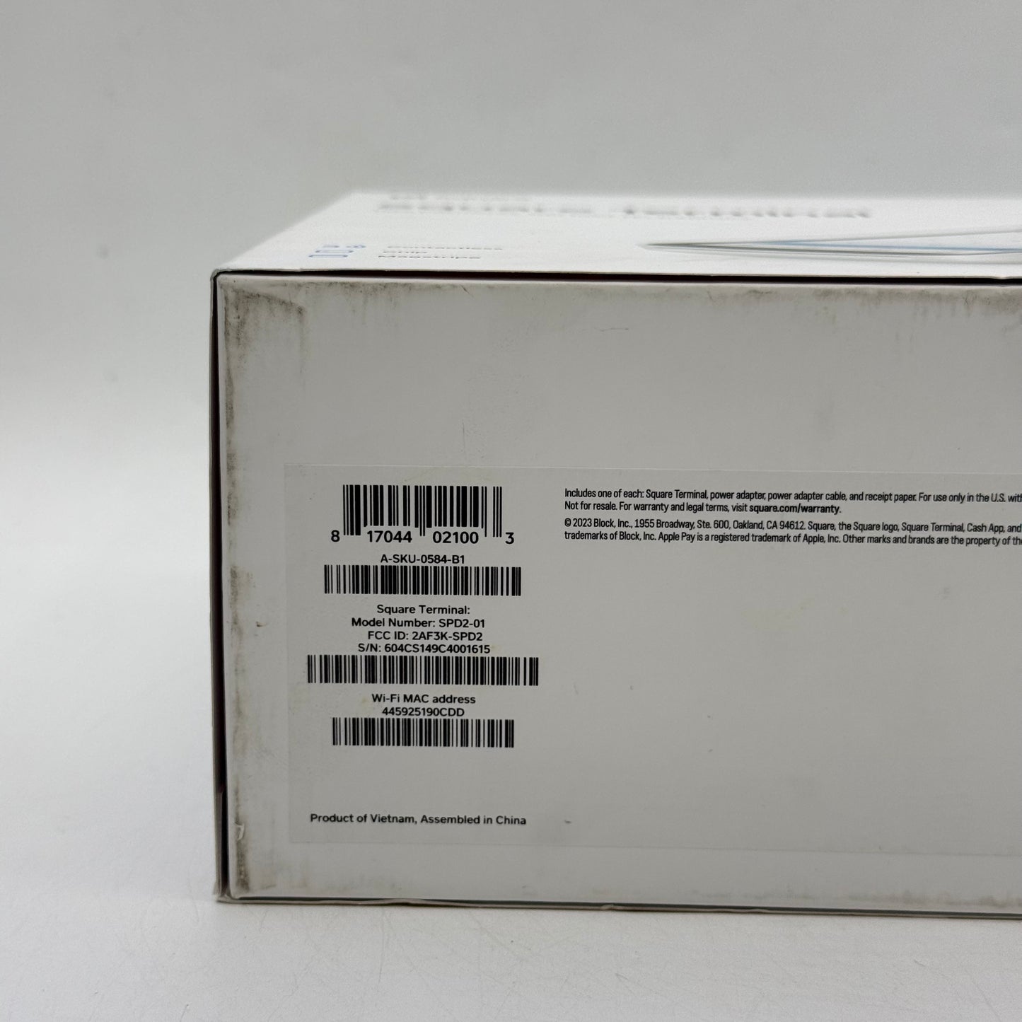 New Square Terminal Point-Of-Sale (POS) Payment Terminal SPD2-01 White