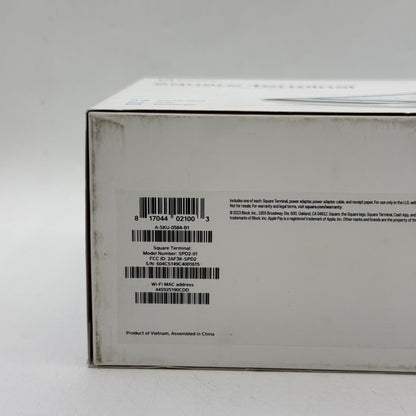 New Square Terminal Point-Of-Sale (POS) Payment Terminal SPD2-01 White