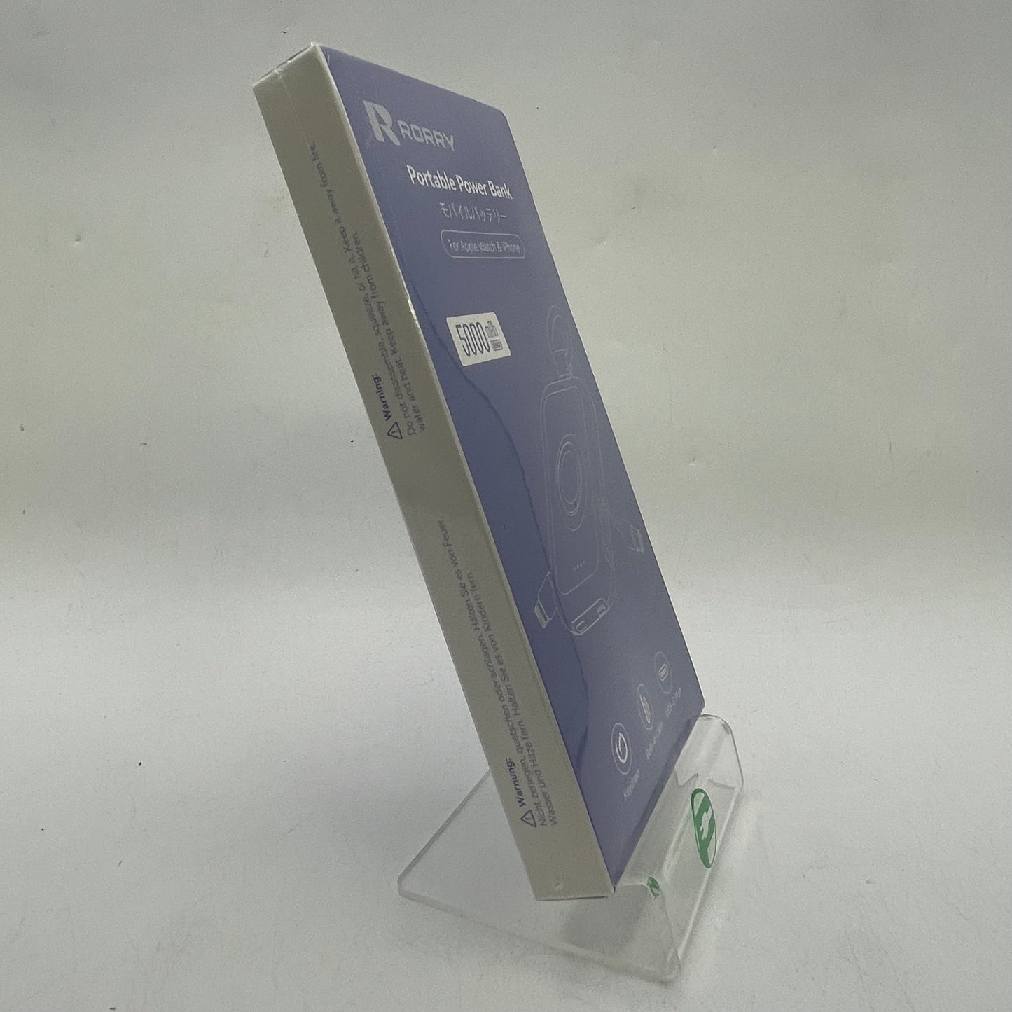 New Rorry Portable Power Bank 5000 mAh for Apple Watch & iPhone D2