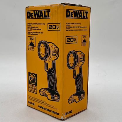 New DeWalt DCL040 20V MAX LED Work Light