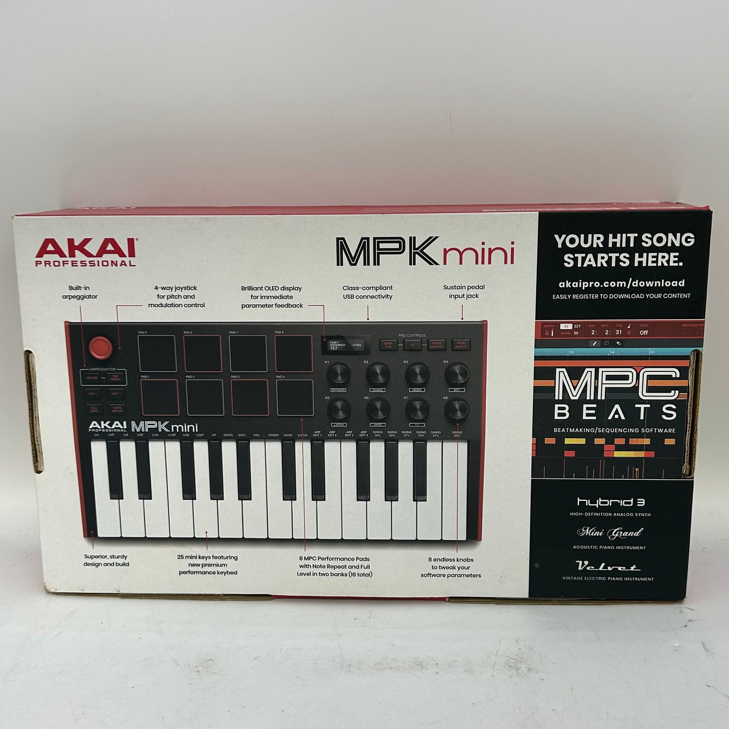 Akai Professional MPK Mini Compact Keyboard and Pad Controller