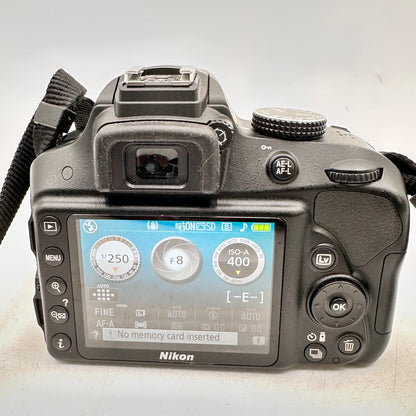 Nikon D3300 24.2MP DSLR Camera 33296SC + AF-S Nikkor 18-55mm Lens
