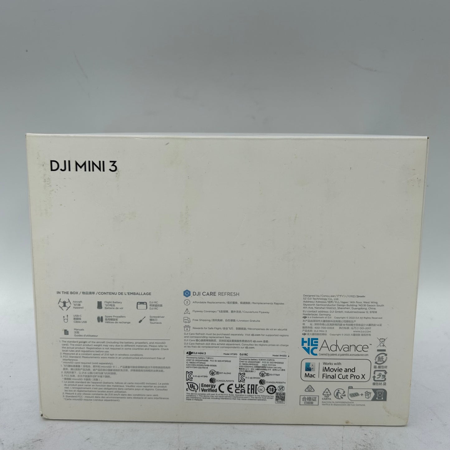 DJI Mini 3 Drone RM330