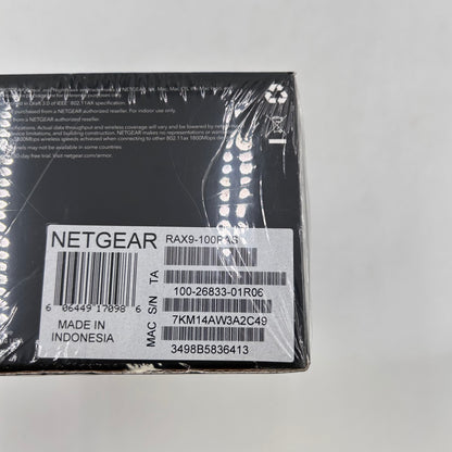 New NETGEAR Nighthawk AX1800 WiFi 6 RAX9-100PS Dual-Band Wireless Router