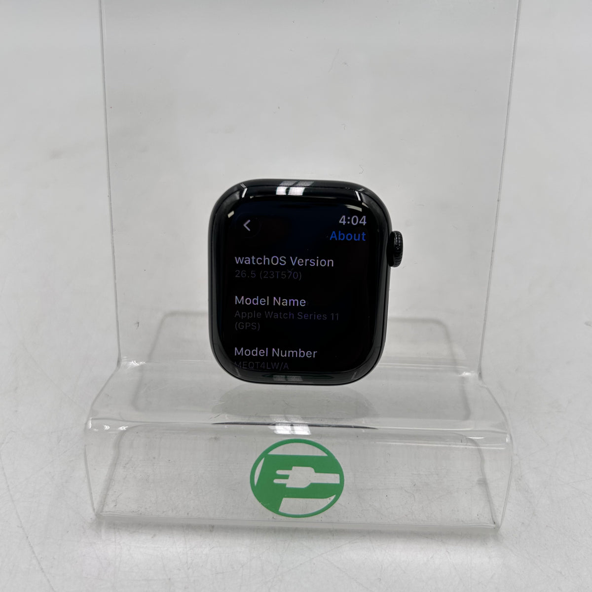 GPS Only Apple Watch Series 11 42MM Jet Black Aluminum MEQT4LW/A Watch Only