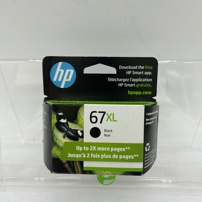 New HP 67XL 3YM57AN Black Noir Ink Cartridge