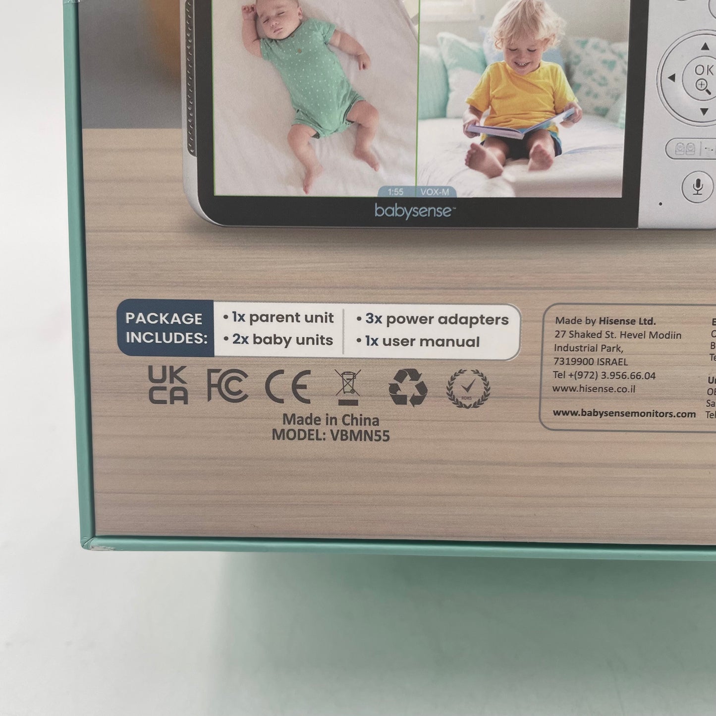 New Babysense Max View Pro Video Baby Monitor MVPRO-2CAM