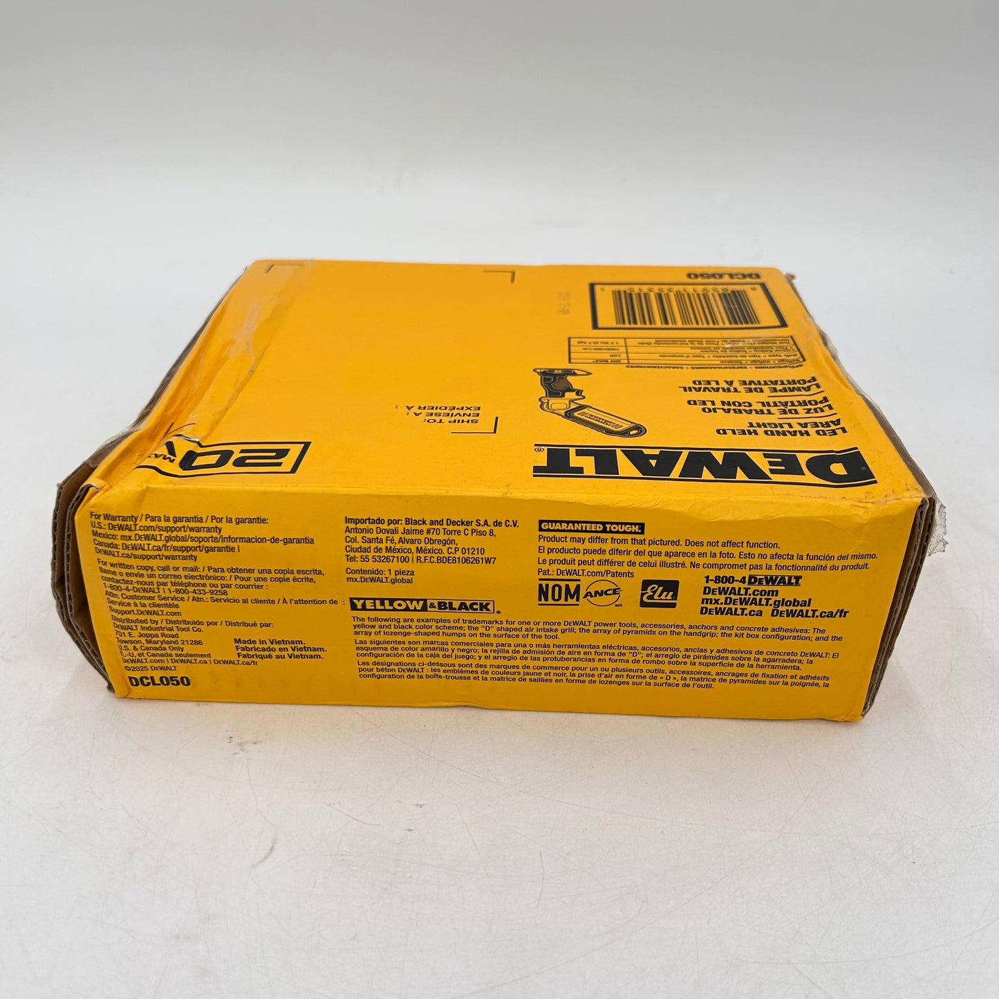 New DeWalt DCL050 20V MAX LED Handheld Area Light