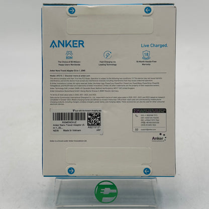 New Anker Nano Travel Adapter 5-in-1 20W Power Adapter A9215