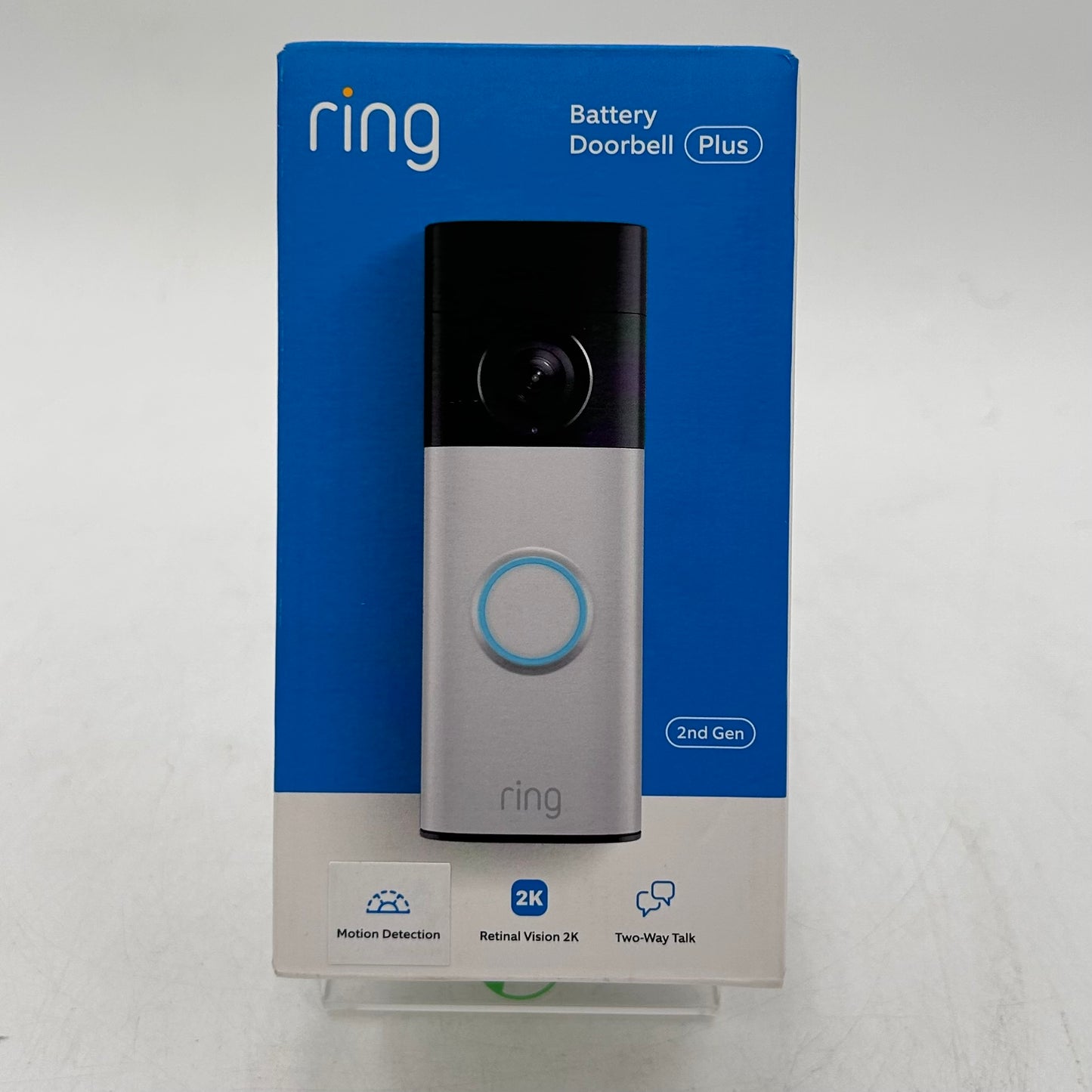 New Ring Battery Doorbell Plus Doorbell Camera Nickel Silver 2nd Gen 5DCFAB