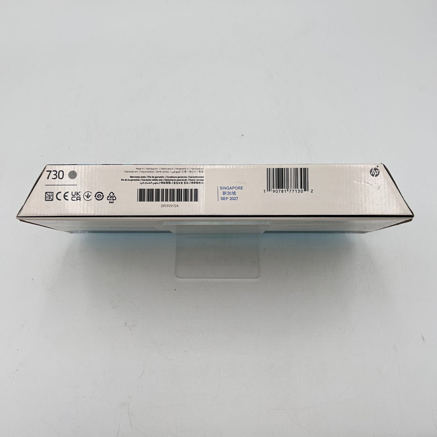 New HP Design Jet 730 P2V72A Gray Ink Cartridge 300ml