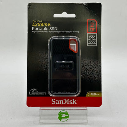 New SanDisk Portable Extreme Portable SSD 2TB USB-C to USB-C SSD 