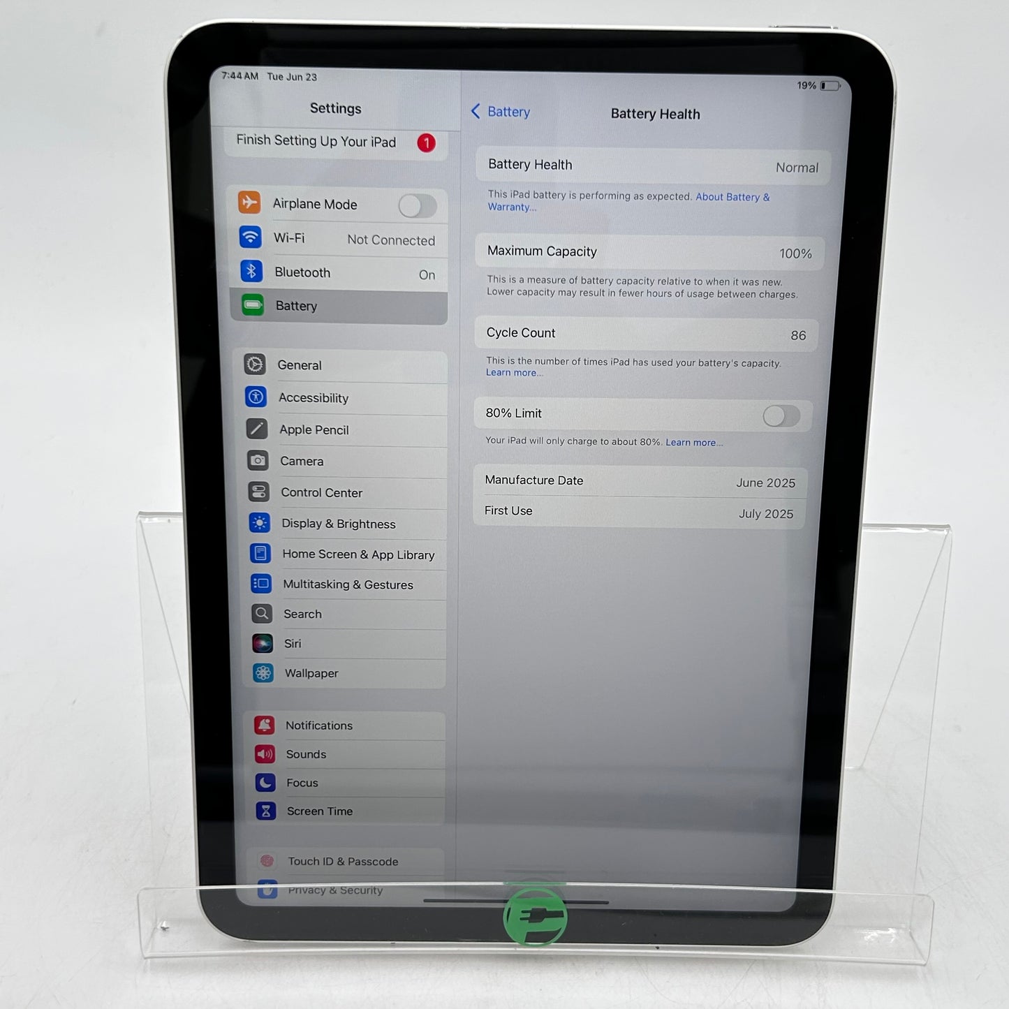 WiFi Only Apple iPad 11" (A16) 128GB Silver MD3Y4LL/A