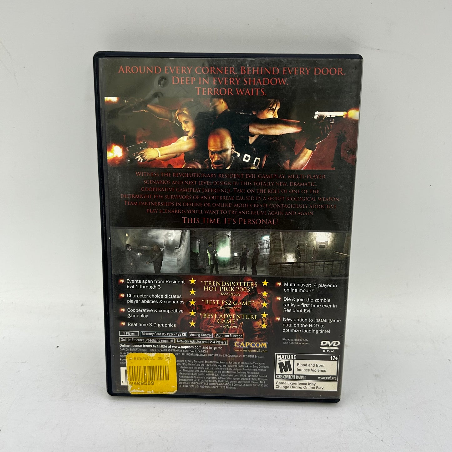 Resident Evil Outbreak  (Sony PlayStation 2 PS2,  2003)