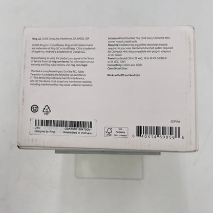 New Ring Wired Doorbell Plus 2nd Gen