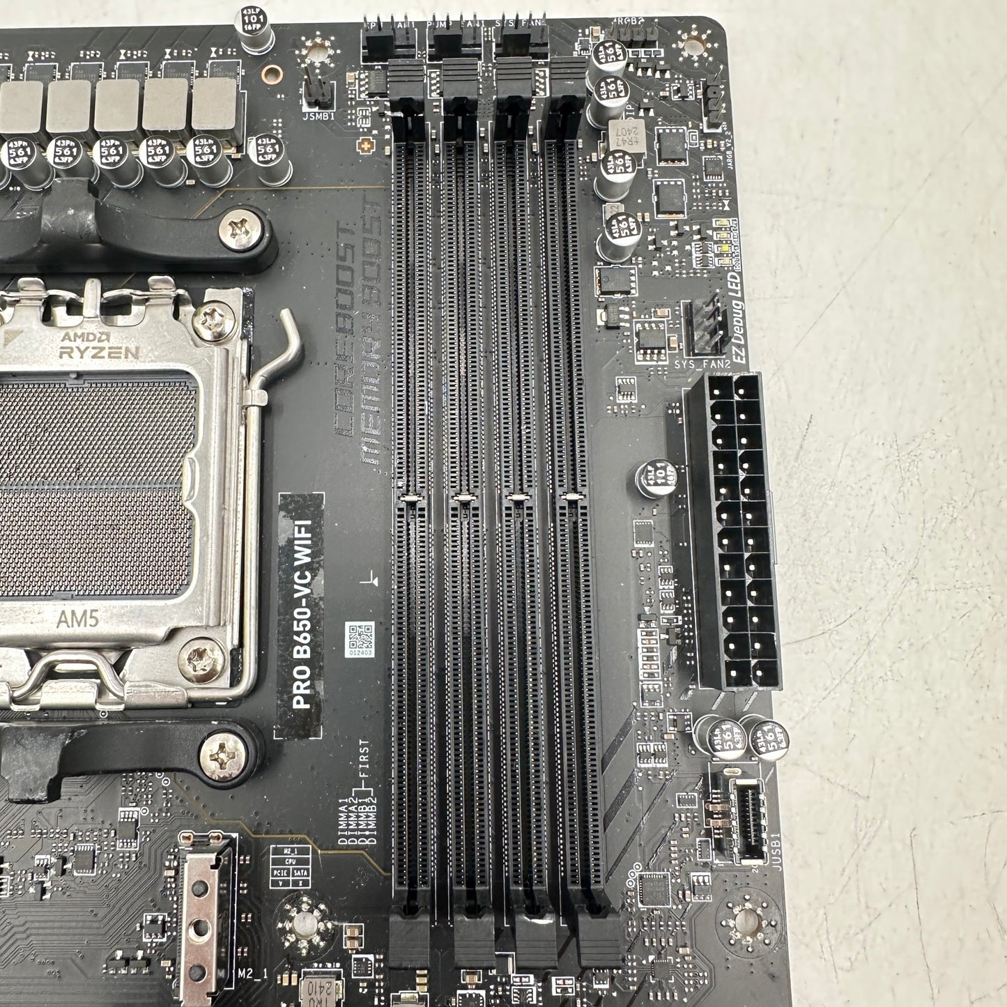 MSi PRO B650-VC WIFI AM5 ATX Motherboard Unit Only READ