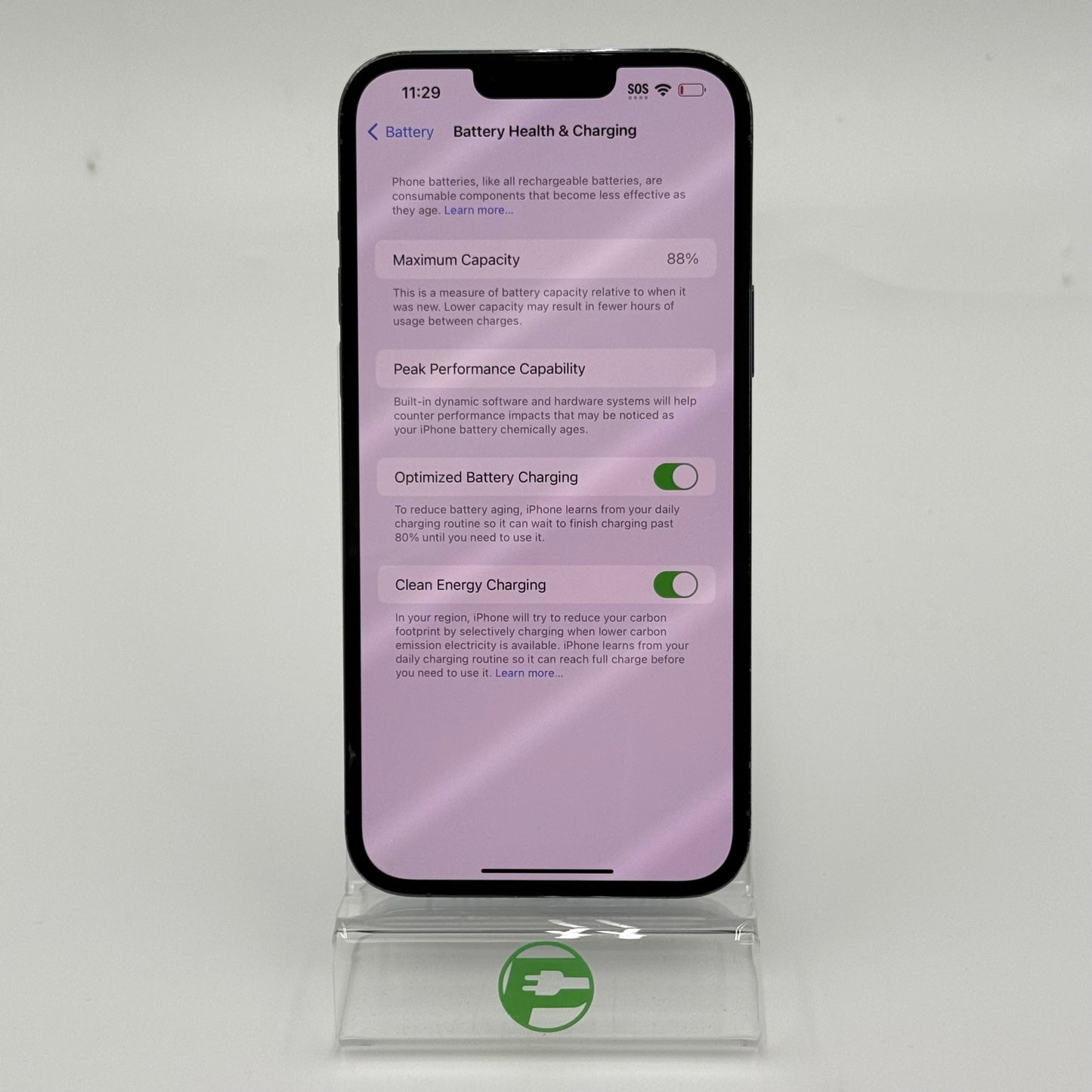 Broken Unlocked Apple iPhone 13 Pro Max 512GB Sierra Blue NLFE3LL/A Cracked Screen